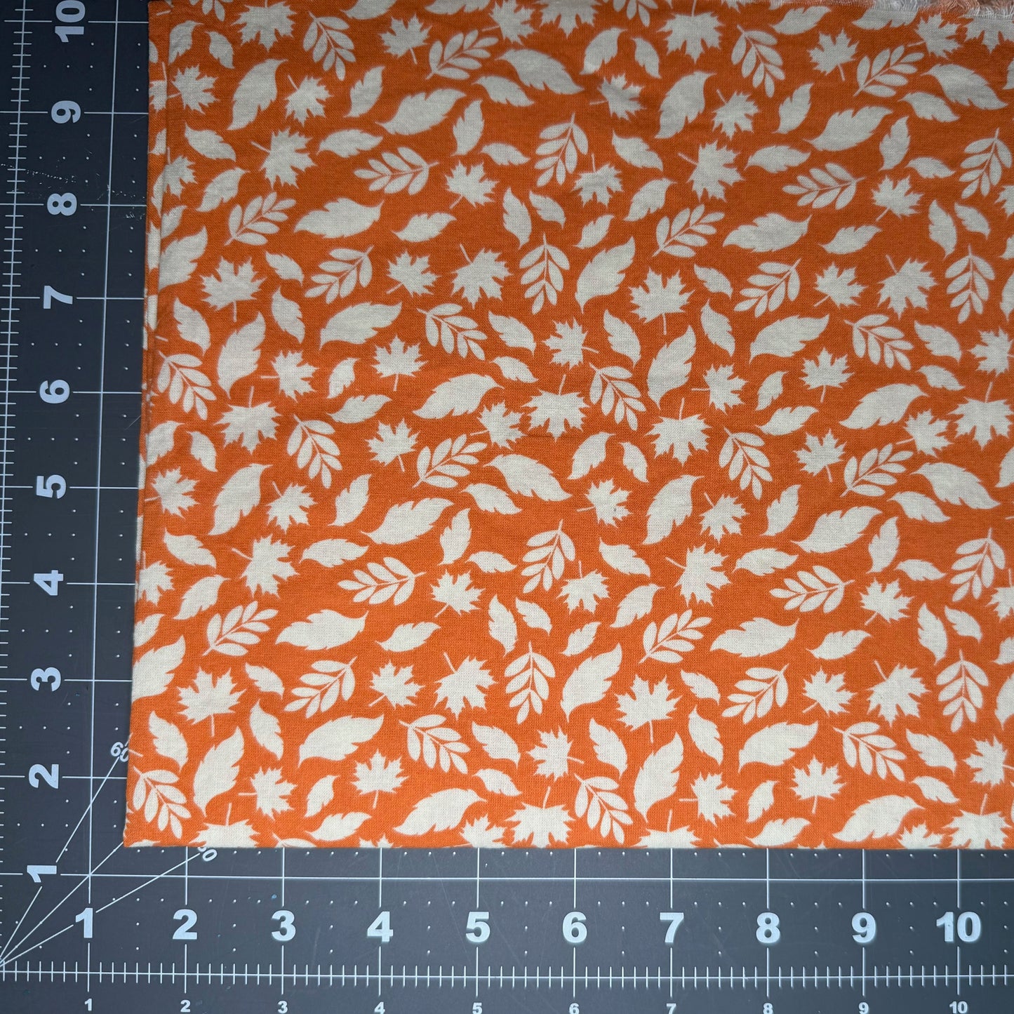 Sample Sale Collar - White leaves on orange