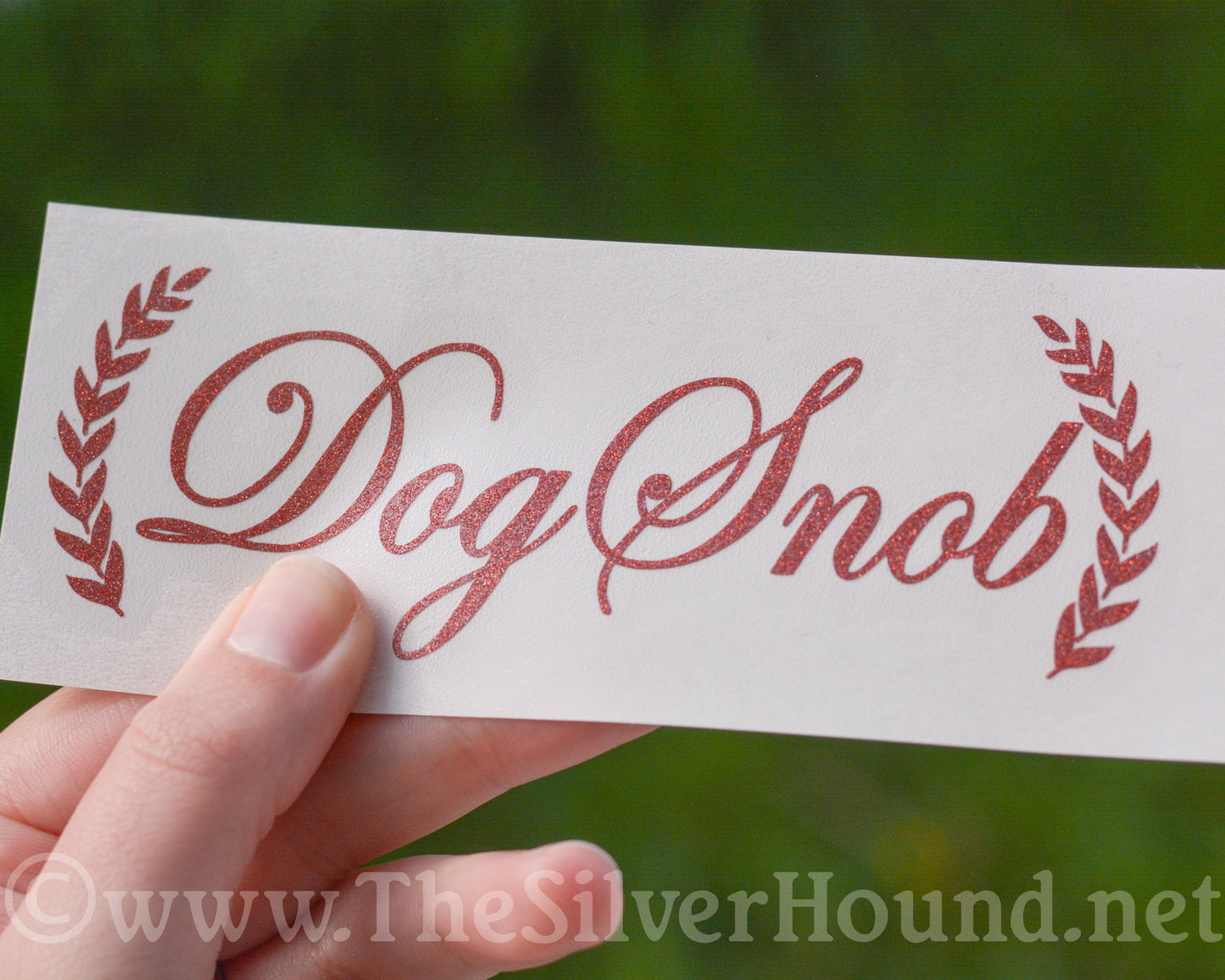 Dog Snob w/Wreaths (Decal)