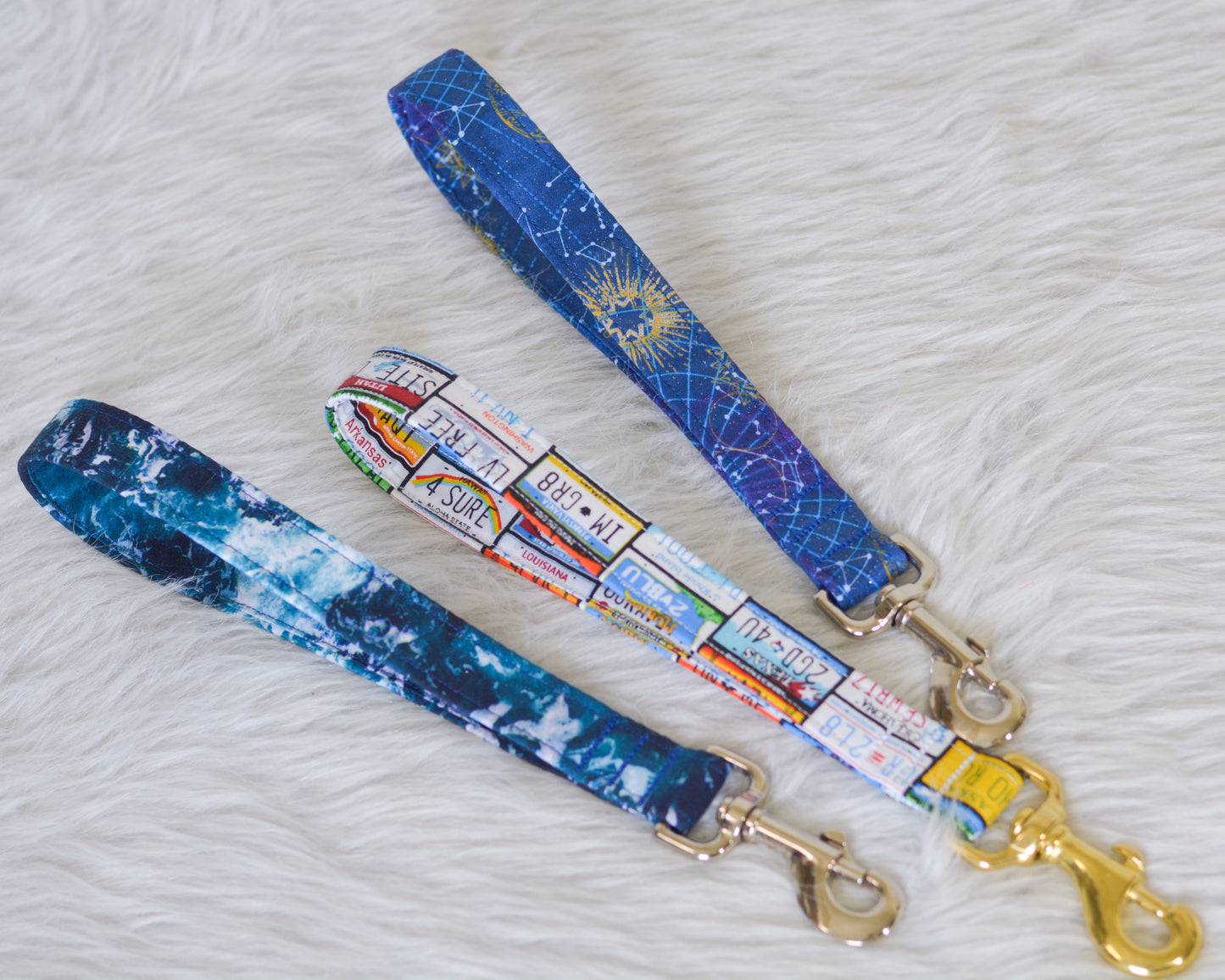 Traffic Leash/Handle - Pick Your Fabric! (Up to 2 feet long)