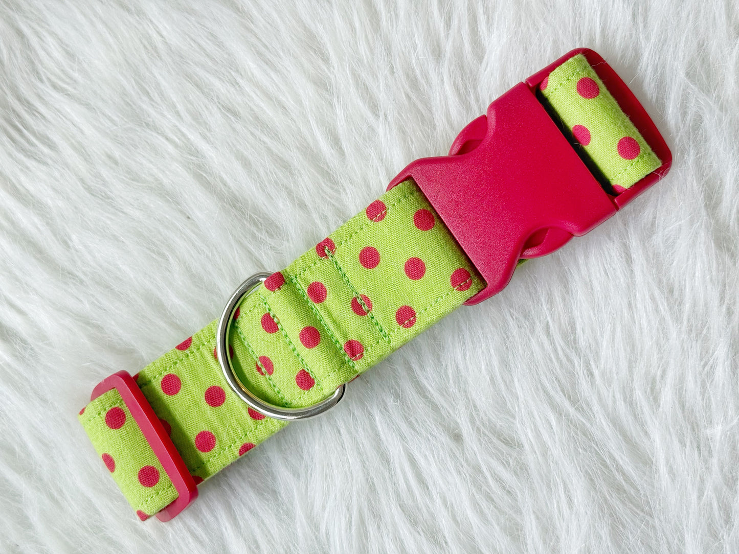 Ready to ship - Green with Red Dots 12"-19"