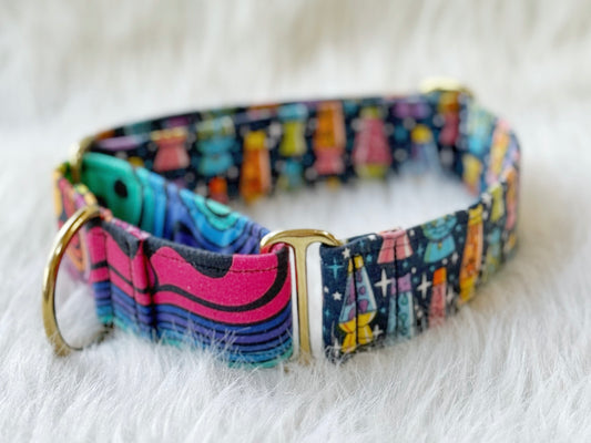 Ready to ship - Groovy Two Toned Fabric Martingale 16"-23"