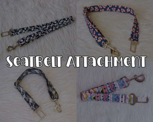 Dog Seat Belt Attachment - Pick your fabric!