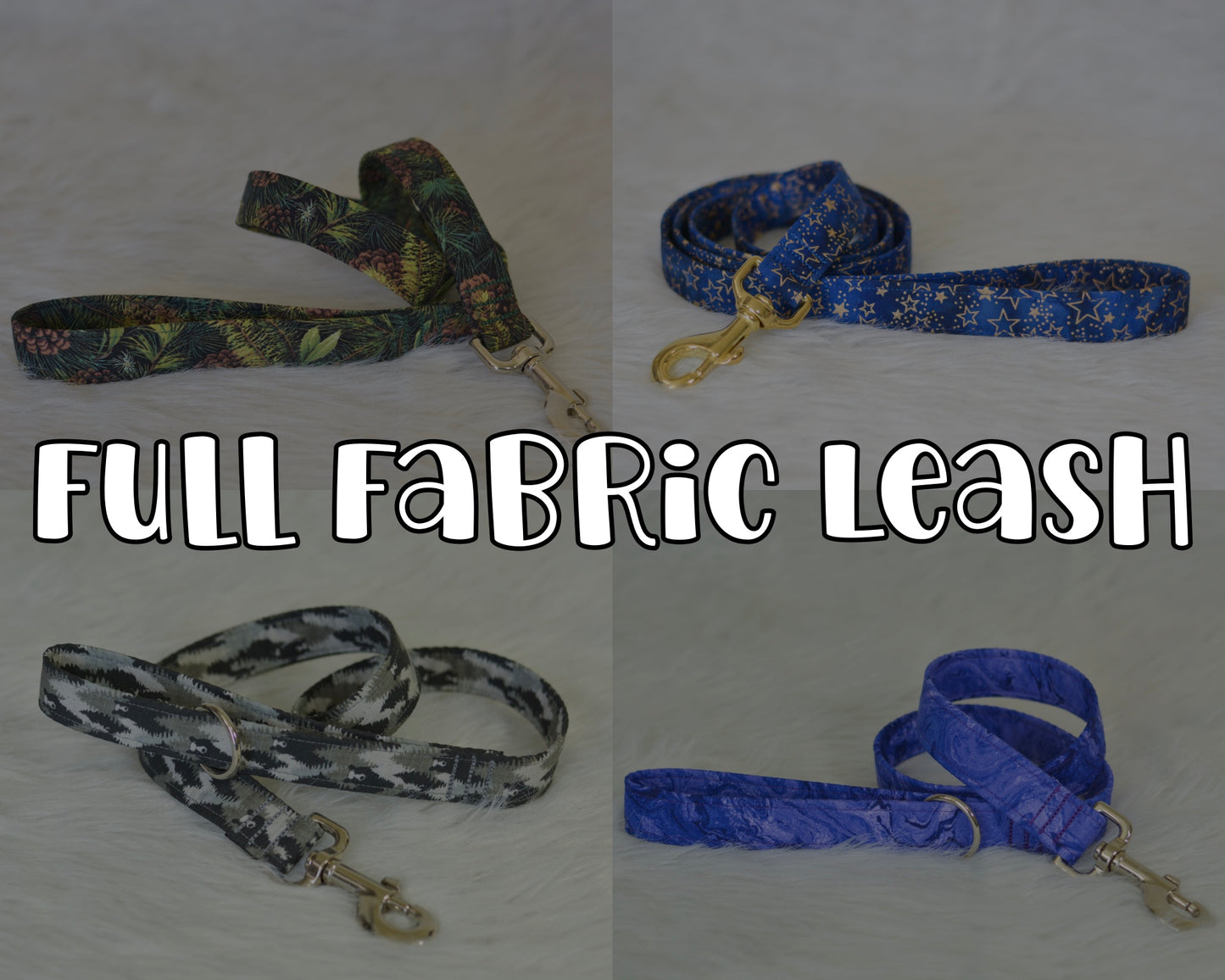 *Message me BEFORE ordering* - Full Fabric Dog Leash - Select fabrics only!