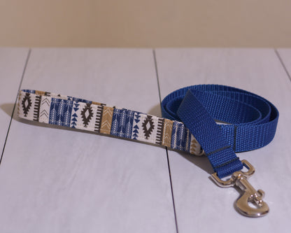 Hybrid Dog Leash - Fabric Handle with a Webbing Base (Pick your fabric & webbing!)