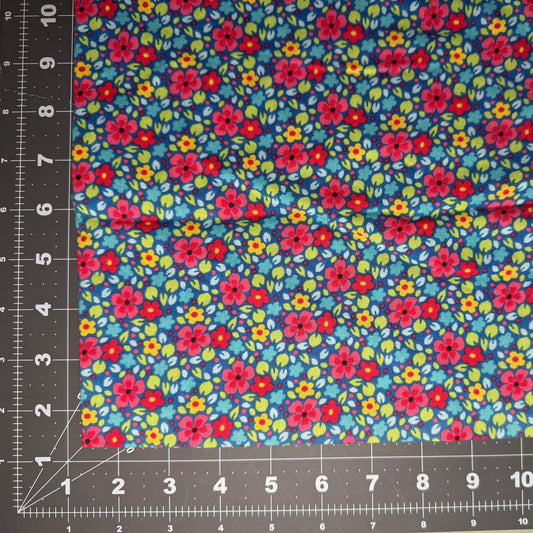 Sample Sale Collar - Bright floral pinks and blues