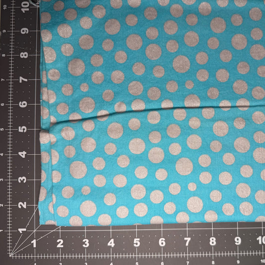 Sample Sale Collar - Silver dots on blue