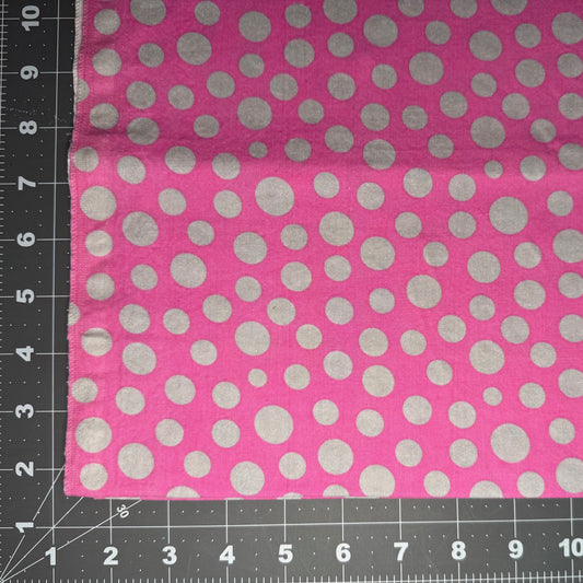 Sample Sale Collar - Silver dots on pink