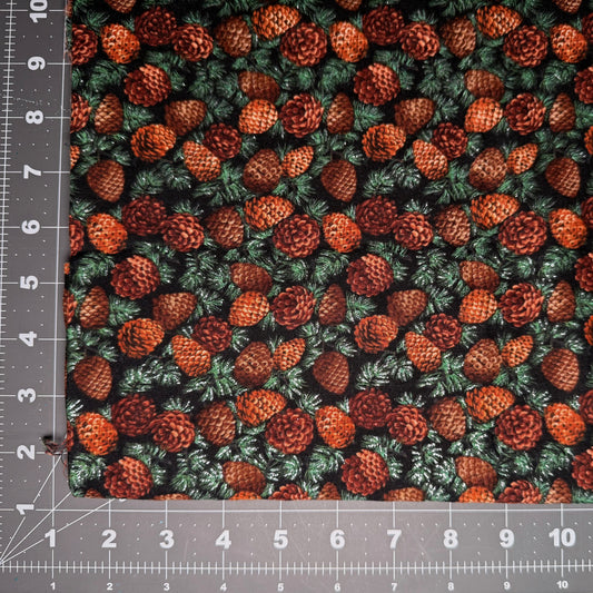 Sample Sale Collar - Pinecones silver accent