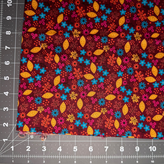 Sample Sale Collar - Floral Autumn Leaves