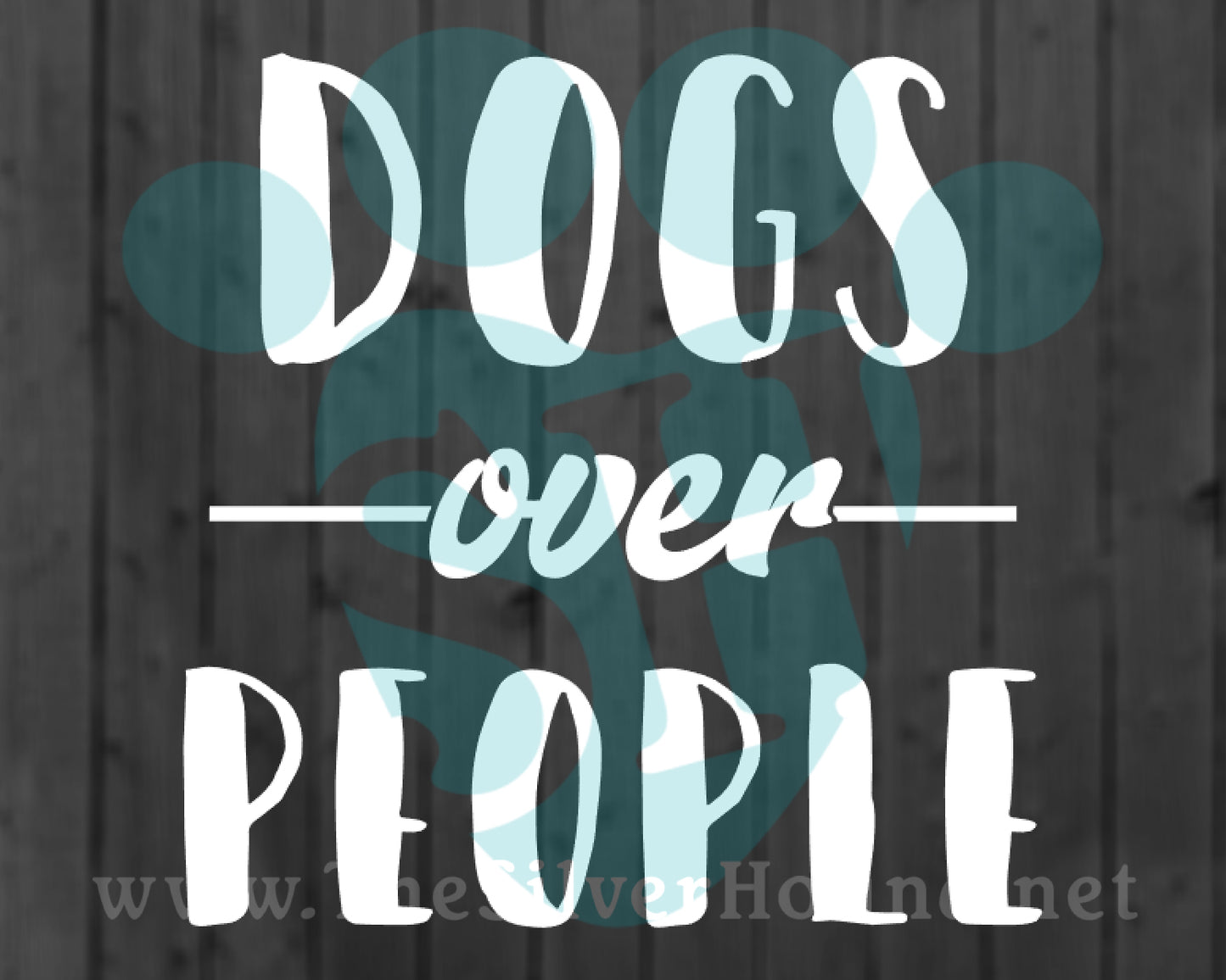Dogs over people (Decal)