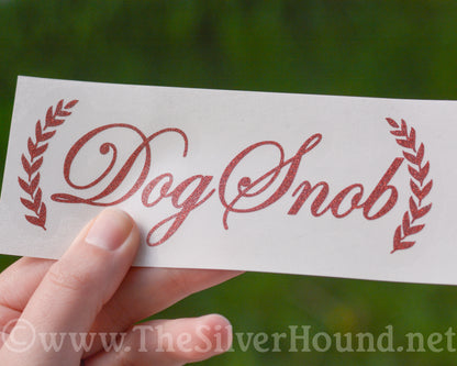 Dog Snob w/Wreaths (Decal)