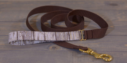 Hybrid Dog Leash - Fabric Handle with a Webbing Base (Pick your fabric & webbing!)