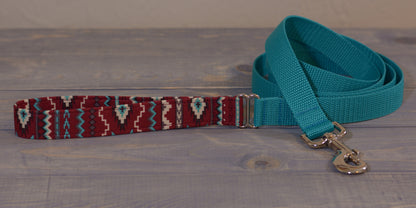 Hybrid Dog Leash - Fabric Handle with a Webbing Base (Pick your fabric & webbing!)
