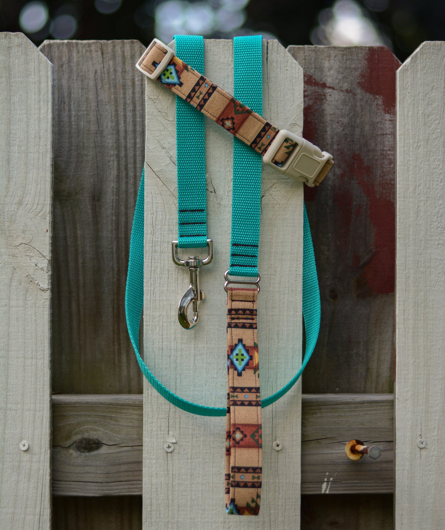 Hybrid Dog Leash - Fabric Handle with a Webbing Base (Pick your fabric & webbing!)